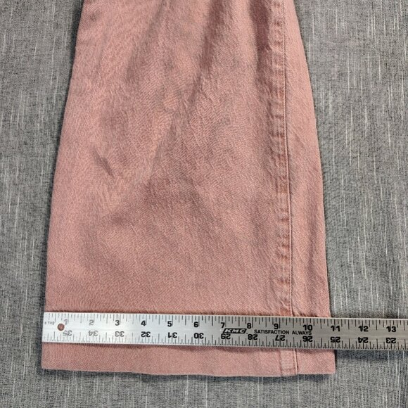 Faherty Harbor Jeans Womens Size 29 High Rise Wide Leg Ankle Rose Clay Pink - Picture 6 of 12